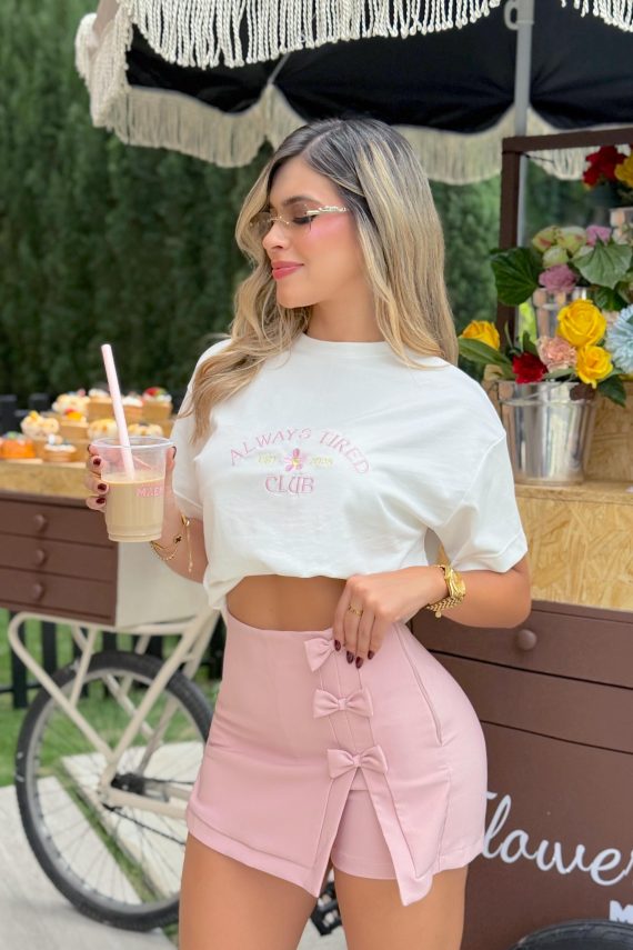 Falda short Dalila Rosa